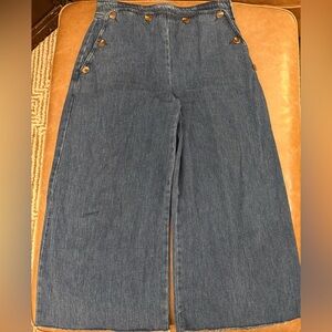 Sezane Women's Denim Culottes — size 40